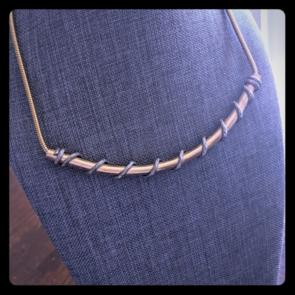 Vintage bronze necklace